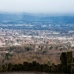Blick über Kassel von der Wilhelmshöhe.