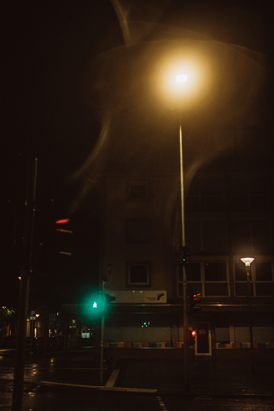 Unscharfe Straßenlichter